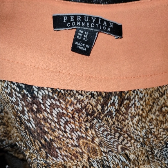 Peruvian Connection pleated skirt size 12 - Picture 3 of 6